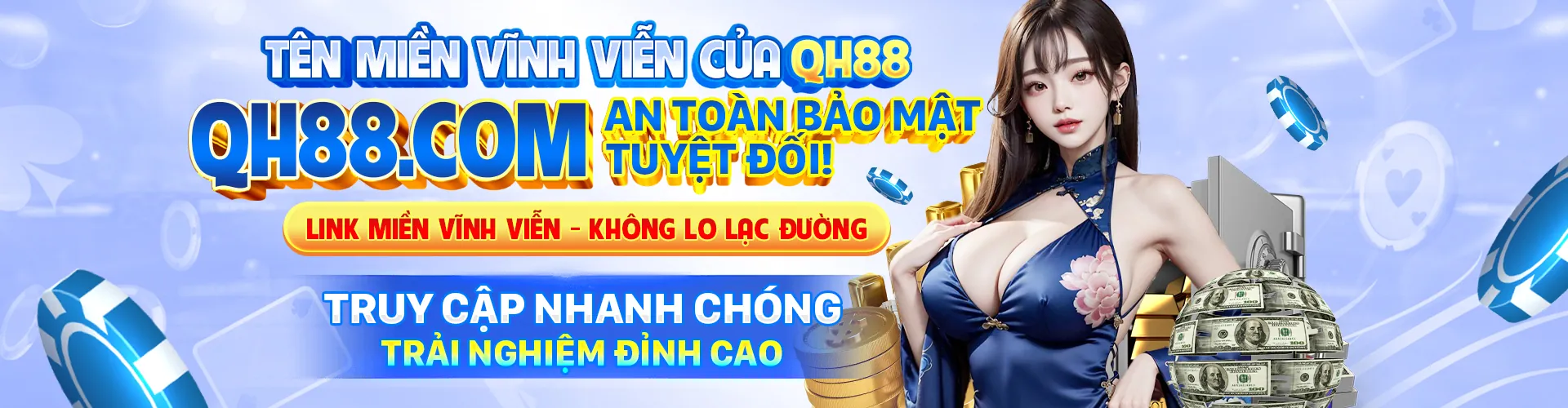 Hình ảnh nền hero về nền tảng QH88
